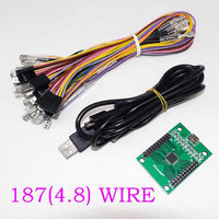 Carte de Contrôleur d'Arcade XIN-MO pour 2 Joueurs, Carte de Circuit de Puce de Jeu d'Arcade Compatible PC PS3 Raspberry Pi Android MAC DIY Joystick