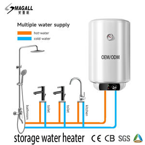 Chauffe-eau électrique à réservoir de 50L, 80L, 100L, 2000W, personnalisé par OEM, pour cuisine et salle de bain - Product Image 1