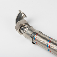 Tuyau flexible tressé en acier inoxydable OEM connecteur hexagonal haute pression tuyau de plomberie flexible