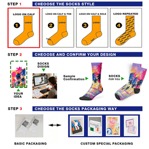 Chaussettes tricotées personnalisées sportives respirantes antibactériennes à motif tête de mort d'Halloween 360 - Product Image 4