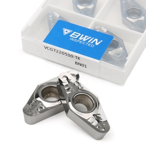 Plaquettes de coupe en carbure VCGT110304 VCGT160408 PCD VCGT160404 VCGT110302 pour le polissage de l'<span class=keywords><strong>aluminium</strong></span> VCGT 160404 1604 - Product Image 1
