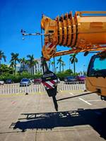 Grue sur chenilles d'occasion de fabrication allemande Liebherr 90t, grue mobile Liebherr LTM1090 90T pour travaux lourds