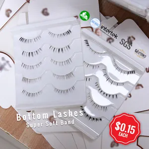 Fake Lashes Under Eye Light Weight Custom Eyelash Box For Siberian Mink Fur Lower Lashes 3d Mink Eyelashes