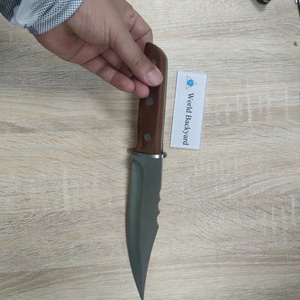 <span class=keywords><strong>Cuchillo</strong></span> Bowie Trail Point Grande con Guardamanos Redondo, 3 Remaches, Mango de Madera, <span class=keywords><strong>Cuchillo</strong></span> de Defensa Personal, Full Tang, para Aventuras en la Jungla y <span class=keywords><strong>Bushcraft</strong></span> - Product Image 6