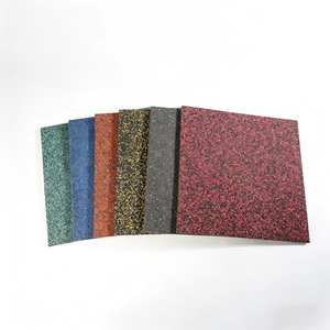 Tapis de sol antidérapants pour salle de sport, haute densité, absorbant les chocs, isolation phonique, tapis d'entraînement pour la maison, la salle de sport, le fitness, le yoga, la musculation - Product Image 1