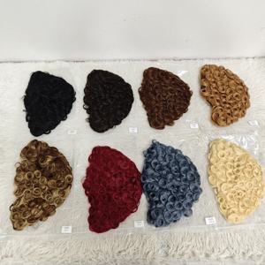 Promotion Letsfly 7$ 1 pièce Perruques Pixie 100% cheveux humains fabriquées à la machine Perruques courtes bouclées disponibles en gros pour les femmes noires - Product Image 2