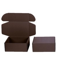 Boîte avec plateau pliable en carton ondulé brun à triple paroi de qualité supérieure, de forme avion, pour l'emballage de vêtements