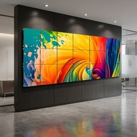 Mur vidéo LED à petit pas de pixel P4, haute luminosité, grand angle de vision pour salles de conférence aux États-Unis, expositions, affichage numérique de détail