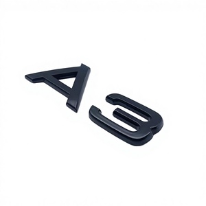 FF FF5108 Emblema Adesivo 3D in ABS Cromato Nero per Bagagliaio Posteriore, Accessori Auto per <span class=keywords><strong>Audi</strong></span> A1/A3/A4/A5/A6/A7/A8/Q2/Q3/Q5/Q7/Q8/TT - Product Image 2