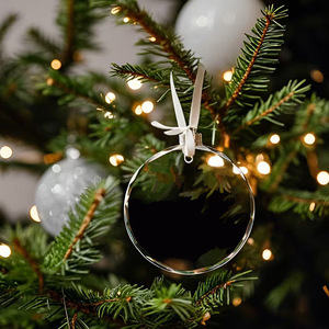 6cm Blank <b>Crystal</b> Glass Ornament for Christmas Keepsake Hanging <b>Tree</b> Decoration Elegant Crafted Blank Christmas <b>Tree</b> Ornament - Product Image 3