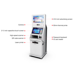 21.5英寸一体式数字政府大厅自助服务终端，用于打印、扫描和安全身份验证。 - Product Image 2