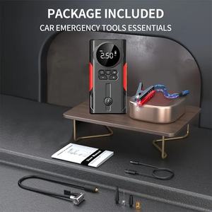 Démarreur de voiture multifonction avec compresseur d'air et sortie de pointe de 4000A pour voitures à <span class=keywords><strong>essence</strong></span> et diesel - Product Image 4