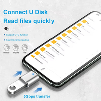 JILIAN - Adaptador OTG USB-C a USB 3.1 Hembra con Luz LED Intermitente, Salida de CC para Laptop y Cámara, Superventas