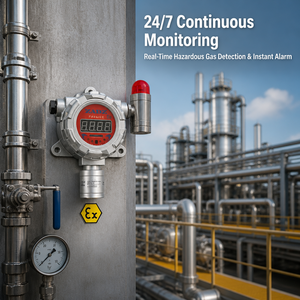 Détecteur de gaz fixe haute sensibilité, anti-explosion industriel, pour méthane, H2S, CO, sortie RS485 4-20mA, indice de protection IP66 - Product Image 1