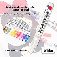 Acrylique Permanent Imperméable Non-Fading Retouche Réparation Tissu Stylo Plastique Graffiti Marqueur pour Textile Vêtements Vêtement