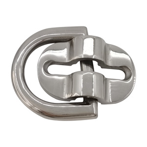 Anneau en D en acier inoxydable 73 mm, boucle fixe, matériel marin pour la fixation de cordes de bateau - Product Image 1