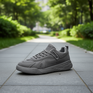 Chaussures de marche décontractées pour hommes Vip Fashion, semelle en caoutchouc, à lacets, bout rond, toutes saisons, couleur unie, respirantes, confortables, style sport - Product Image 2