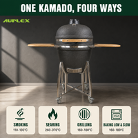 Barbecue Kamado Commercial 18 Pouces en Céramique au Charbon de Bois pour Restaurant, Restauration Extérieure et Cuisine Professionnelle Robuste