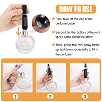 Vaporisateur de parfum en aluminium de 5 ml avec pompe, accessoire de voyage sûr et élégant - Commande minimum de 100 pièces