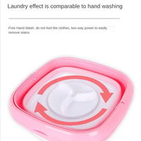 Mini-laveuse portable pliable automatique pour sous-vêtements, petite machine à laver et à sécher le linge