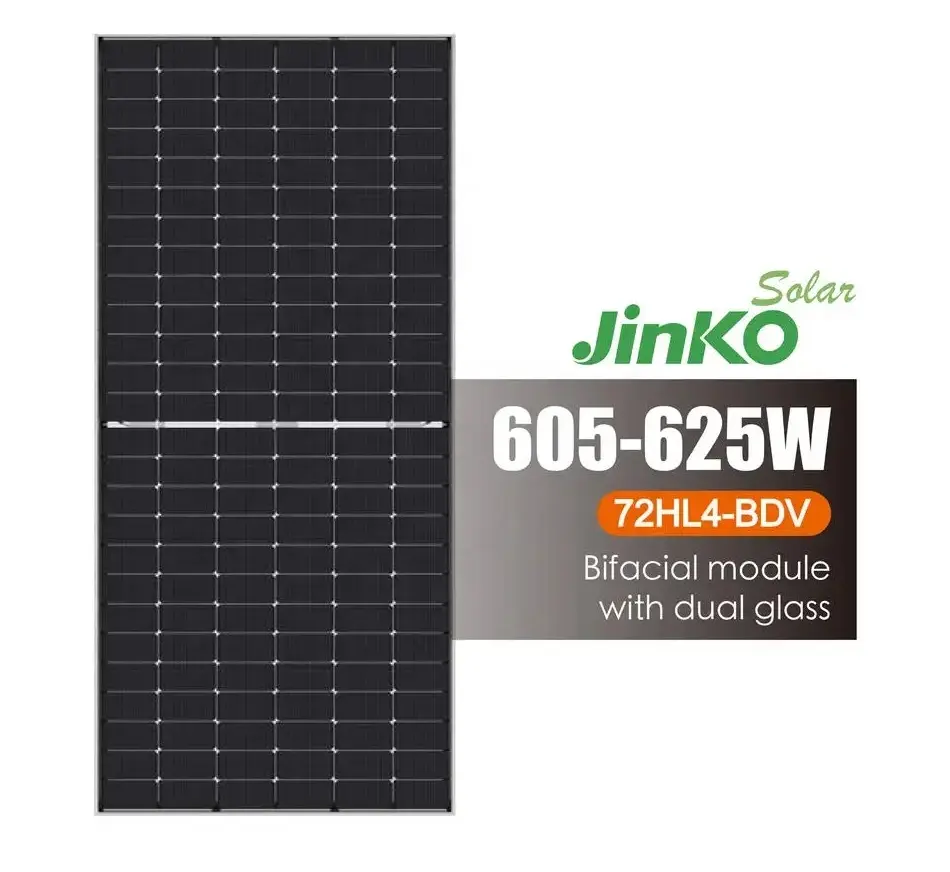 JInko 양면 태양광 모듈 타이거 네오 N 형 625W 620W 615W 610W 태양 전지 패널 100W 태양 전지 패널