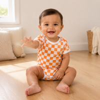 Baju Tidur Bayi Katun Lembut Lengan Pendek untuk Bayi Baru Lahir, Bodysuit Seluruh Badan, Nyaman Dipakai Sehari-hari