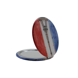 Miroir rond en métal <span class=keywords><strong>pas</strong></span> <span class=keywords><strong>cher</strong></span> avec motif Tour Eiffel de <span class=keywords><strong>Paris</strong></span>, cadeau pour les touristes, miroir de maquillage - Product Image 1