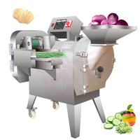 Multifunctionele elektrische roestvrijstalen groente- en fruitsnijmachine, ui- en aardappelsnijder, schaaf- en snijmachine