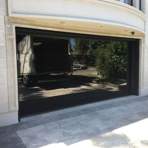 Porte de garage de haute qualité à vendre Porte de garage en métal moderne personnalisée Porte de garage en verre coupe-vent - Product Image 3