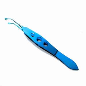 Micro-pinces ophtalmiques en titane de qualité supérieure à manche plat pour la chirurgie de la cataracte – Fournisseur en gros - Product Image 6