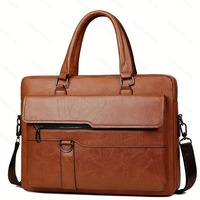Modische PU-Business-Umhängetasche mit Reißverschluss, Anpassbare Laptop-Aktentasche, Bestseller für Herren und Damen mit Polyester-Futter
