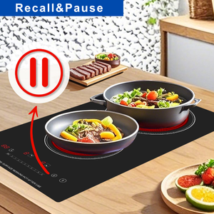 Placa de Cocina Eléctrica de Cerámica Doopen de 2 Quemadores, Control Táctil, 220V, Superficie Lisa para Uso Doméstico - Product Image 3