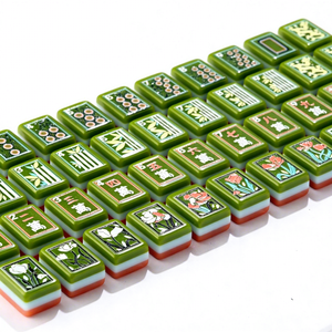 Fichas de Mahjong Americanas Pintadas a Mano de Acrílico de <span class=keywords><strong>3</strong></span> Capas, Fichas de Mahjong Modernas de Lujo <span class=keywords><strong>Oh</strong></span> My Mahjong - Product Image 2