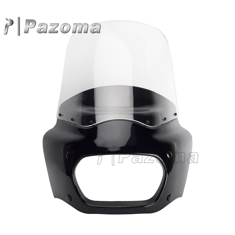 Carénage noir brillant et pare-brise clair