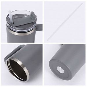Stainless Steel Tumbler <b>Straw</b> Double Wall Vacuum Insulated Eco-Friendly Leak-Proof Spill Proof Travel Mug 6-12 Hours Thermal for - Product Image 2