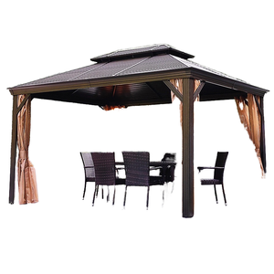 Sombrilla de aleación de aluminio de estilo moderno para exteriores, pabellón para Patio, jardín, cortina doble impermeable, cabina de <span class=keywords><strong>casa</strong></span> de cuatro esquinas - Product Image 1