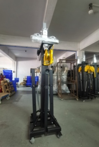 Tiang lampu panggung profesional, dudukan engkol berat 6 meter, tiang lampu bergerak beban 400kg - Product Image 4