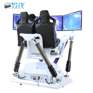YHY High Quality Hydraulic 2 Seats 6 Dof Motion 9D Virtual Reality VR Super Formula 1 Driving Racing Simulator