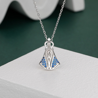 925 Sterling Silver placcato oro Vintage religioso cattolico cristiano gioielli collana con ciondolo vergine maria signore ragazze