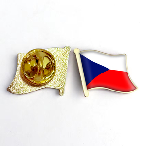 Venta al por mayor bandera rumana solapa Pin Metal esmalte insignia nacional para sombreros y ropa - Product Image 6