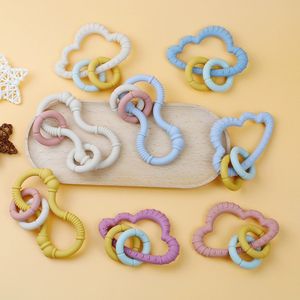 Anneau de dentition pour bébé en silicone souple sans BPA Newever, jouet à mâcher pour la dentition, unisexe - Product Image 3