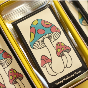 Sacs en mylar comestibles de haute qualité avec boîte de présentation à surface mate avec saveur de champignon magique - Product Image 2