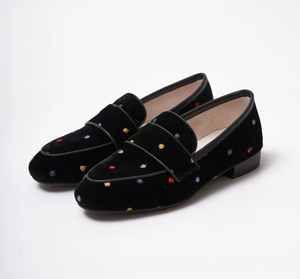 Zapatos Hechos a Mano, Punta Redonda, Cómodos, Coloridos, Estilo Vintage, Planos, de Cachemira, para Usar Todo el Día, Versátiles - Product Image 2