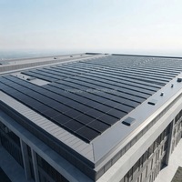Panneau solaire IBC à contact arrière, module photovoltaïque monocristallin, panneau solaire en verre noir intégral pour toiture résidentielle, camping-car, solaire hors réseau