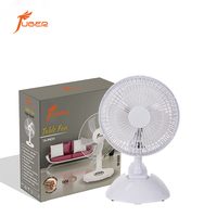 Ventilateur de table/bureau oscillant en plastique ABS durable de 6 pouces, 3 vitesses, commande mécanique, longue durée de vie, pour un refroidissement optimal