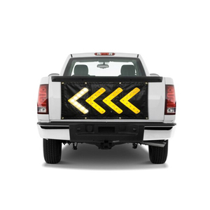 Panneau de sécurité réfléchissant personnalisé à LED, signalisation lumineuse clignotante en forme de flèche - Product Image 1