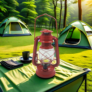 מחיר מפעל התאמה אישית צבע אדום פנסי לד וינטג' COB המופעלים על ידי 4 סוללות AA לקמפינג ולקישוט - Product Image 4