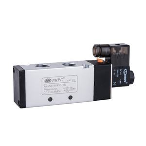 Válvula Solenoide Neumática 4V410-15, DC24V, <span class=keywords><strong>2</strong></span> Posiciones, 5 Vías, 1/<span class=keywords><strong>2</strong></span>\" NPT, Accionamiento por Piloto, Bobina Simple, Respuesta Rápida, Caja de Conexiones Eléctrica - Product Image 2