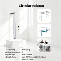 Colonnes de levage à hauteur réglable, colonnes de levage à double moteur avec système de transmission silencieux pour bureaux à domicile et au bureau