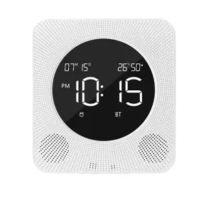 Insensor montado na parede, display de led grande 5 polegadas, função de rádio fm e 2*5w hifi azul alto-falante modelo m2bt